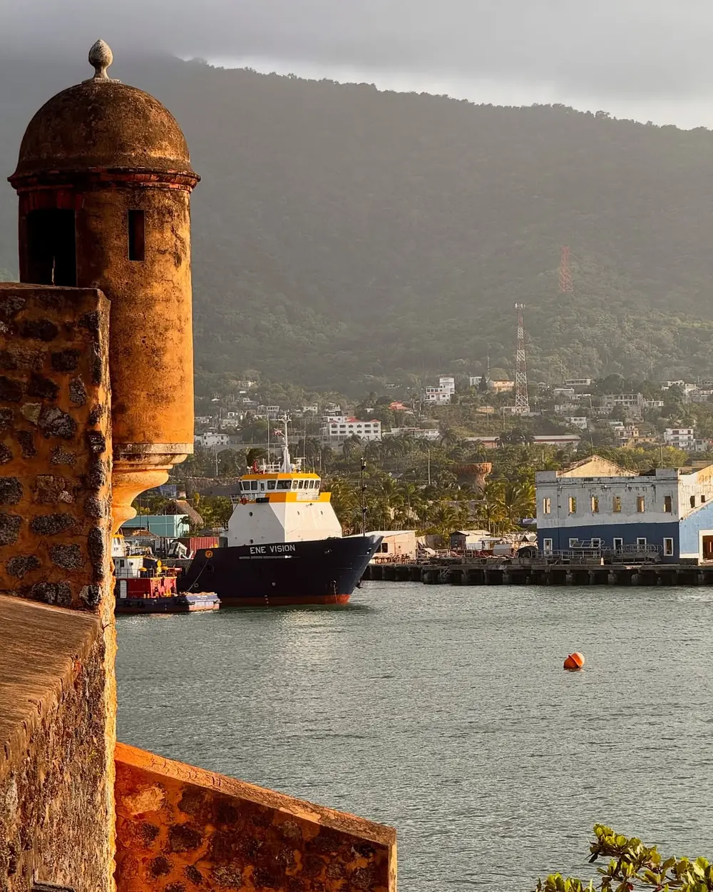 Garita de la Fortaleza San Felipe frente al puerto de Puerto Plata